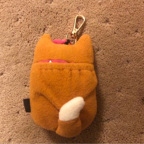 NWOT Indigo Cute Squirrel with Pink Bow Keychain and Card Holder w Back Pocket - Picture 2 of 2